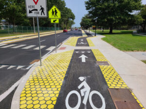 dedicated bike lane