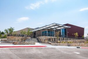 Exterior of classroom and laboratory building at El Paso Community College, Northwest campus