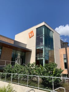 Exterior of Lowman Student Center at Sam Houston State University, Huntsville campus