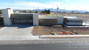 aerial exterior view of the new Fire Station No. 3, Las Cruces, NM