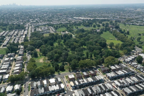 Aerial view of Wissinoming Park