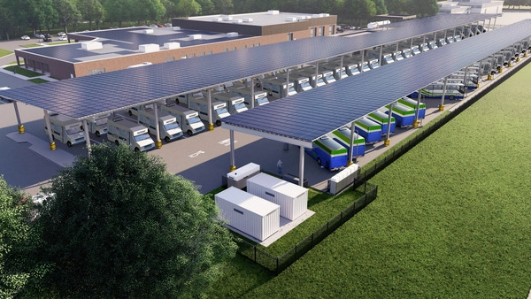 Dover Solar Bus Canopy and EV Charging